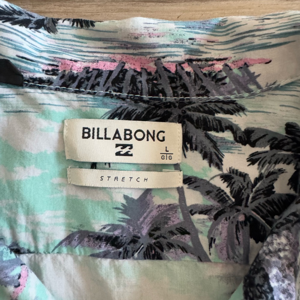 Billabong Hawaiian Print Short Sleeve Men’s Shirt - Picture 4 of 6